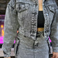 AUTUMN CHIC JACKET - BLACK WASH